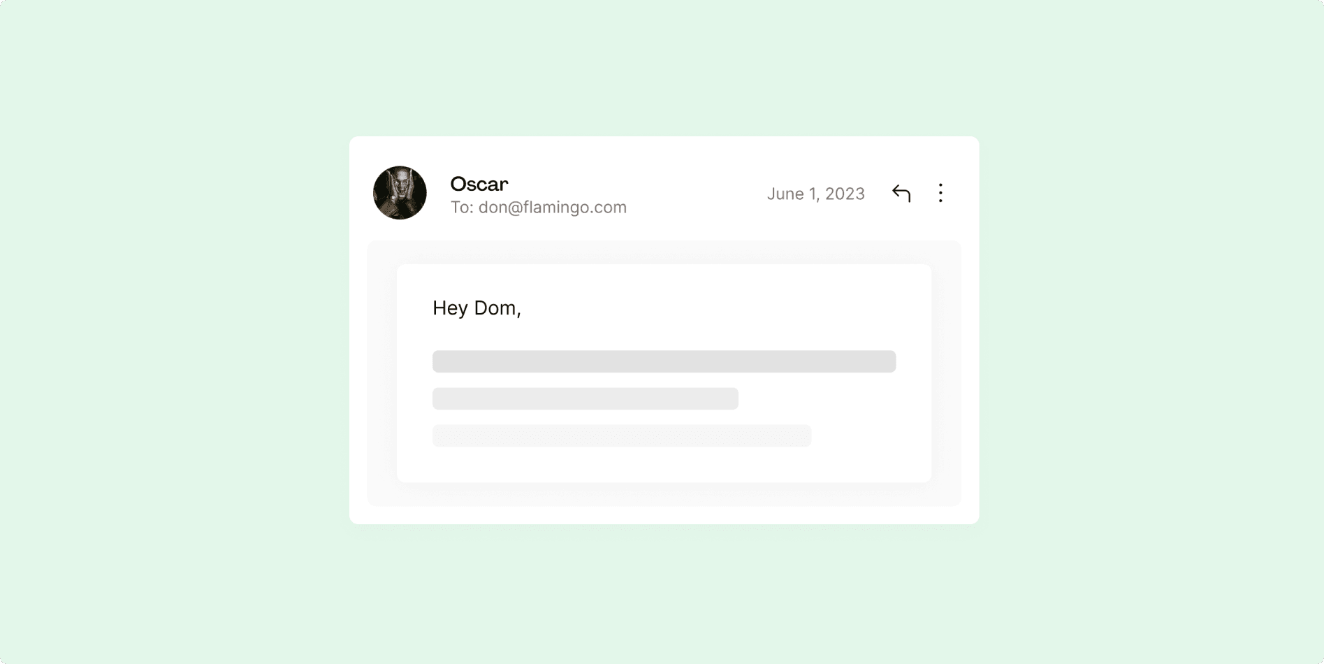 Discussion with client