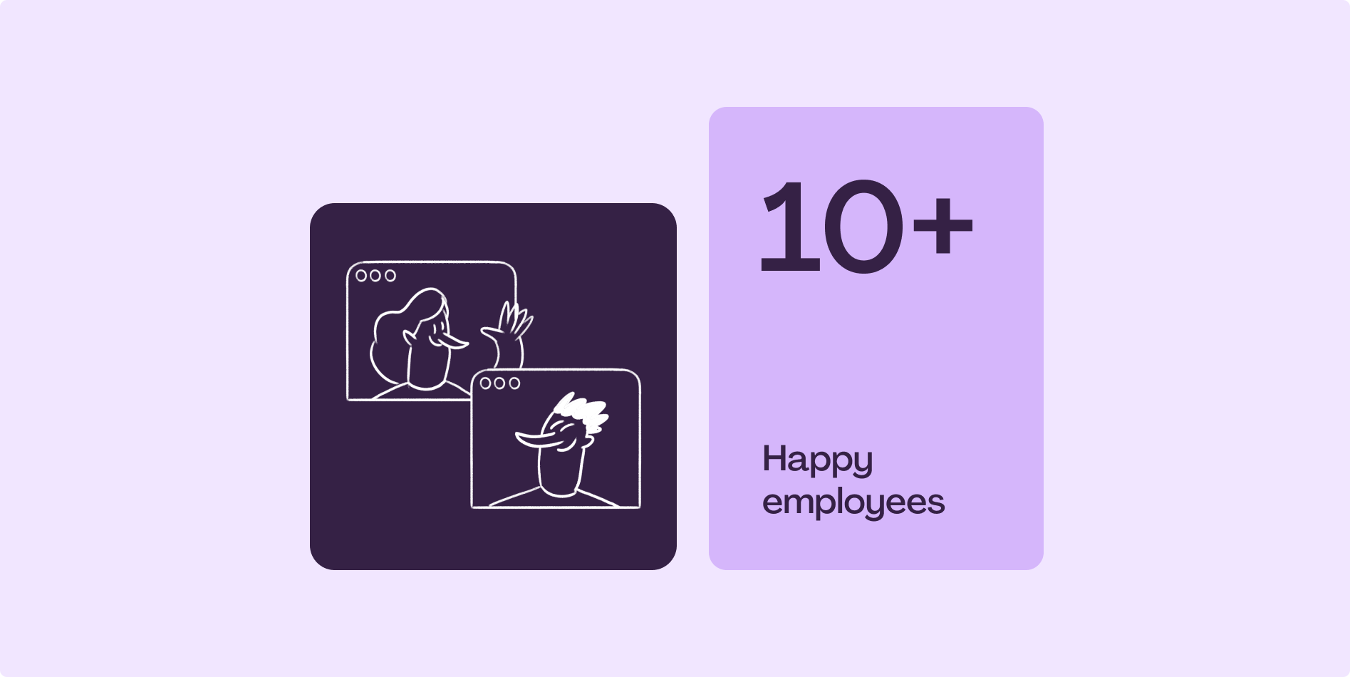 10+ happy employees