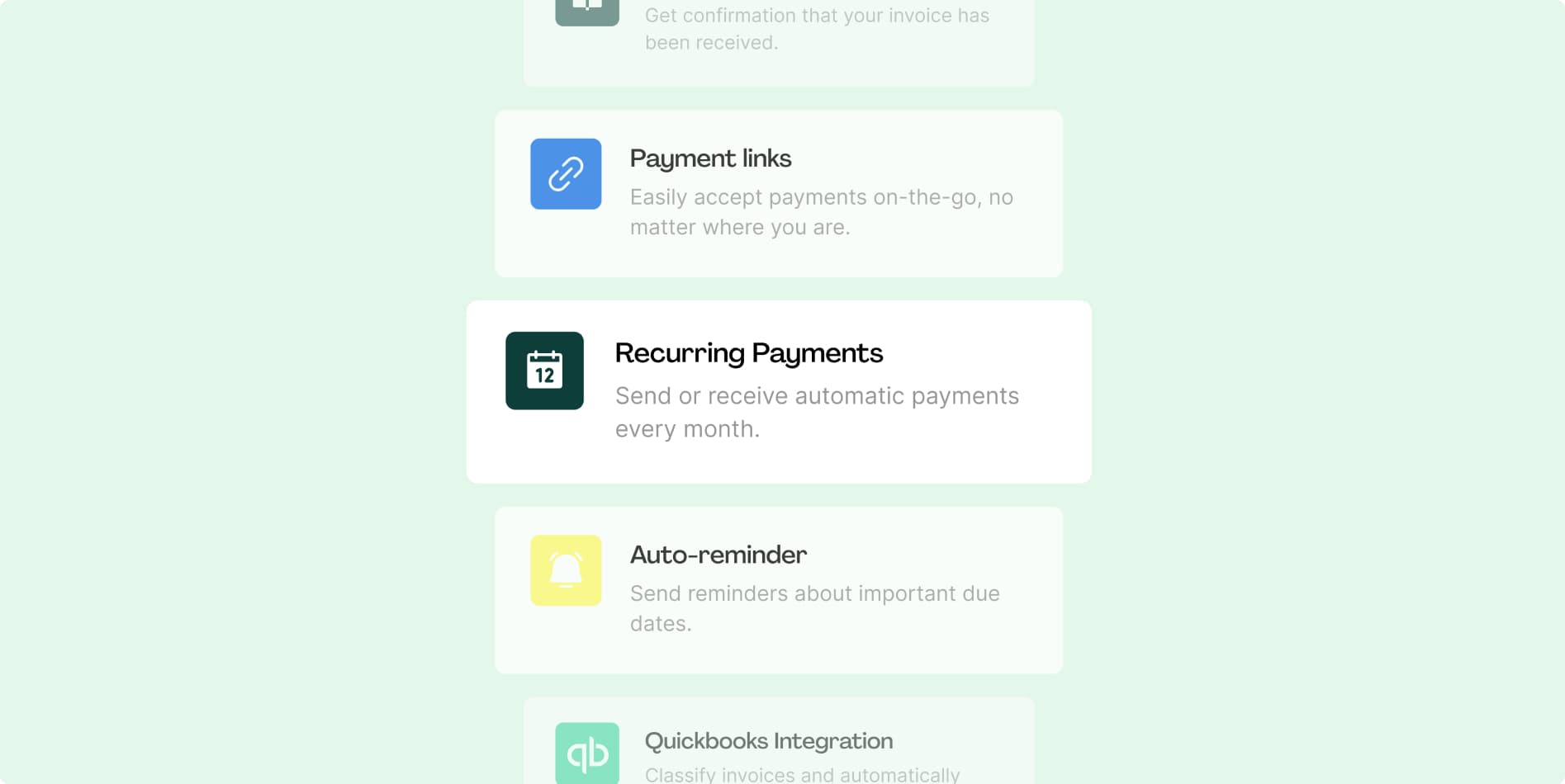 Recurring payments